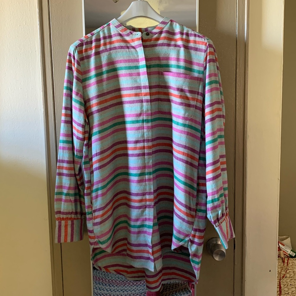 LANDS’END Flannel tunic NWOT